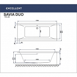 Excellent Акриловая ванна Savia Duo 170x80 – фотография-2