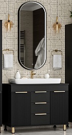 Brevita Мебель для ванной Enfida 100 черная – фотография-1