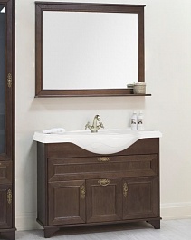 Акватон Мебель для ванной "Идель 105" дуб шоколадный, рак. America – фотография-1