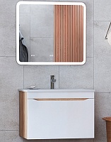Vigo Мебель для ванной Grani 750-0-1 подвесная белая/дуб сонома