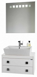 Водолей Мебель для ванной "Сильвия S-40 75" белый – фотография-1