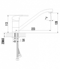 Lemark Смеситель "Pramen LM3304C" для кухонной мойки – фотография-2