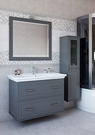 Sanflor Мебель для ванной Модена 105 серая – фотография-4