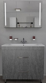 Какса-а Мебель для ванной Сити 85 серый гранит – фотография-1