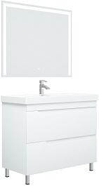 Corozo Мебель для ванной Юта 100 белая – фотография-1