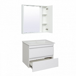 Runo Мебель для ванной Манхэттен 75 белая – фотография-8