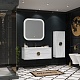 Opadiris Мебель для ванной Ибица 120 подвесная белая/золото – фотография-17