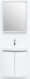 De Aqua Мебель для ванной Токката 60, зеркало Алюминиум – фотография-1