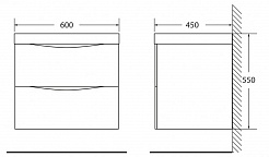 BelBagno Мебель для ванной MARINO 600 Crema Opaco – фотография-3