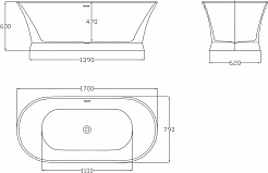 BelBagno Акриловая ванна BB402-1700-790 170x79 – фотография-4