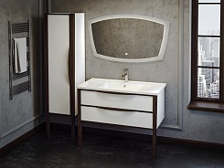  Мебель для ванной Риголетто 120 белый/орех – фотография-4