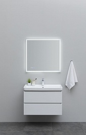 Aquanet Мебель для ванной Вега 80 подвесная белая глянцевая – фотография-2