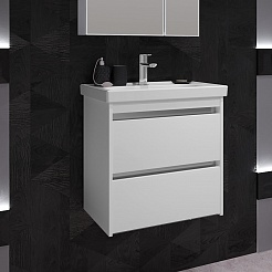 Opadiris Мебель для ванной Фреш 60 подвесная белая – фотография-4