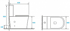 Cerutti Унитаз-компакт Adige MW CT9243 белый матовый – фотография-6