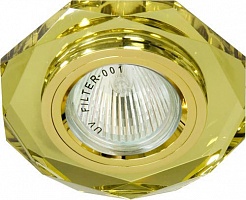 Feron Встраиваемый светильник Декоративное стекло 8020-2 желтый – фотография-1