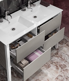 Opadiris Мебель для ванной Рубинно 120 4 ящика серая – фотография-6