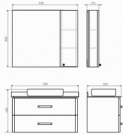 Comforty Мебель для ванной Амстердам 95 – фотография-7