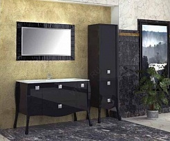 Aquanet Мебель для ванной "Мадонна 120" черная с кристаллами Swarovski (168916) – фотография-3