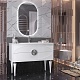 Opadiris Мебель для ванной Ибица 120 с овальным зеркалом белая/хром – фотография-17