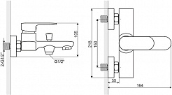 Excellent Смеситель Calm для ванны – фотография-4