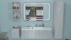 Какса-а Мебель для ванной Кристалл 120 белая – фотография-5