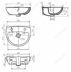 IFO Раковина "Arret" RS031040000 – фотография-2