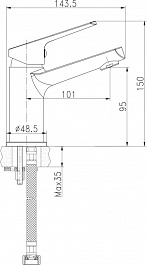 Cersanit Смеситель для раковины Flavis 63034 – фотография-7