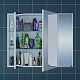 СанТа Мебель для ванной под стиральную машину Марс 90 R с зеркальным шкафом Стандарт 90 белая – фотография-32