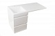 Style Line Мебель для ванной подвесная Даллас 110 Люкс L, белая PLUS	 – фотография-20