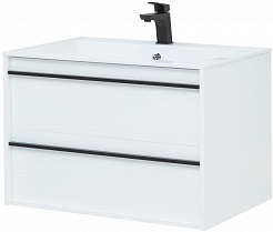 Aquanet Мебель для ванной Lino 80 подвесная белая матовая – фотография-5