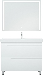 Corozo Мебель для ванной Юта 100 белая – фотография-3