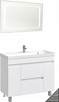 Водолей Мебель для ванной Best 100 лиственница структурная контрастно-серая