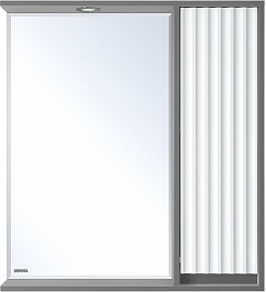 Brevita Зеркальный шкаф Balaton 75 R серый/белый – фотография-1