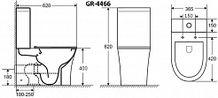 Grossman Унитаз компакт Classic GR-4466S белый – фотография-6