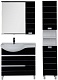 Aquanet Мебель для ванной "Доминика 90" L черная (176649) – картинка-10