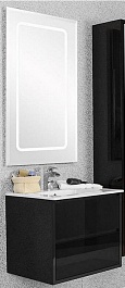 Акватон Мебель для ванной "Римини 60" черная – фотография-1
