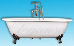 Elegansa Чугунная ванна Gretta Bronze – фотография-4