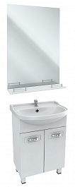 Bas Мебель для ванной "Альта 55" Делла Классик с пеналом и зеркалом – фотография-8