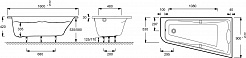 Jacob Delafon Акриловая ванна Odeon Up 160x90 R E5BB2250-00 с гидромассажем – фотография-5