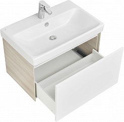 Акватон Мебель для ванной Асти 70 ясень шимо/белая – фотография-5