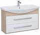 Aquanet Мебель для ванной Остин 105 белая/дуб сонома – фотография-12