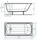 Универсал Ванна чугунная Ностальжи У 150x70 с отверстиями под ручки – картинка-6
