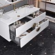 Opadiris Мебель для ванной Ибица 120 с овальным зеркалом подвесная белая/золото – фотография-23