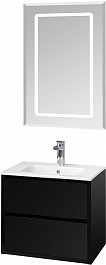 Акватон Мебель для ванной Римини 60 New черная – фотография-1