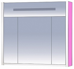 Misty Зеркальный шкаф Джулия 85 розовый – фотография-1