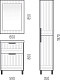 Corozo Мебель для ванной Терра 60 графит матовый – картинка-34