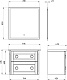 ASB-Woodline Мебель для ванной Рома 80П белая – фотография-25