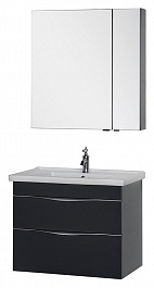 Aquanet Мебель для ванной "Эвора 80" серый антрацит – фотография-1