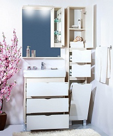 Бриклаер Мебель для ванной Токио 60 L лиственица – фотография-3
