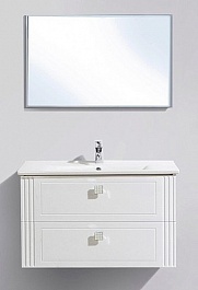 BelBagno Мебель для ванной ATRIA 850 Bianco Lucido, 2 ящика – фотография-1